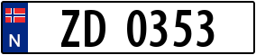 Trailer License Plate